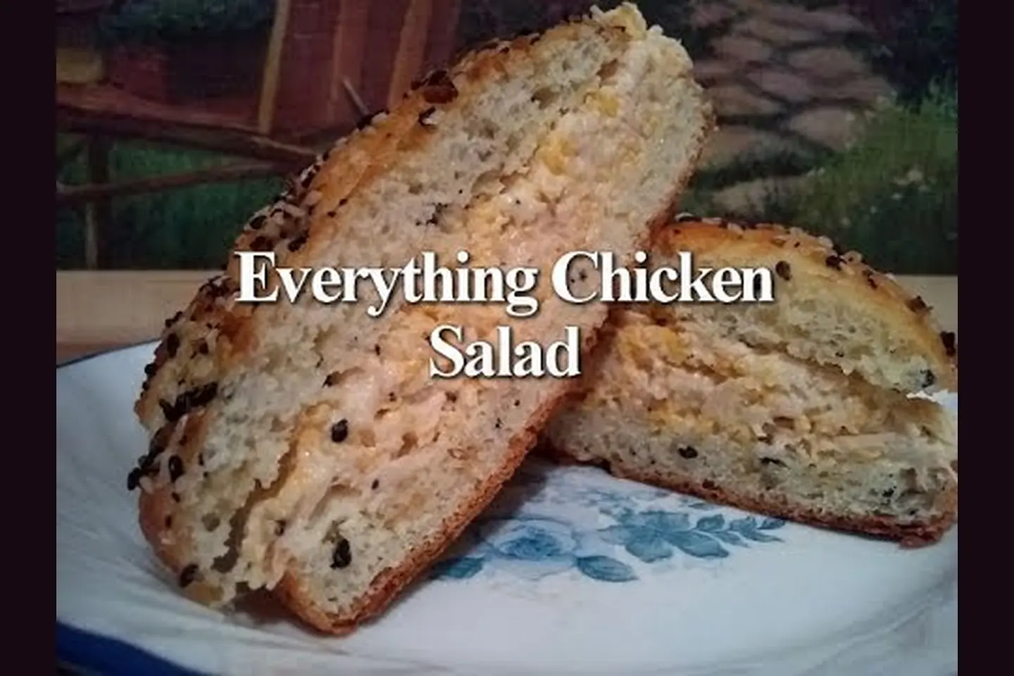 Original LCHF Diva everything chicken salad sandwich